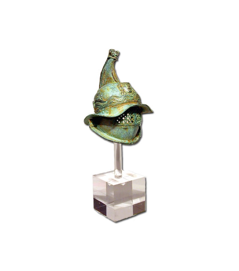 Elmo Gladiatore Romano in bronzo