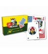 Playing card for poker blue and red