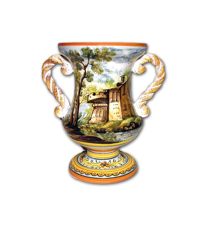 Calice Colonna Paesaggio Policromo
