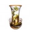Vaso con Manici Paesaggio Policromo