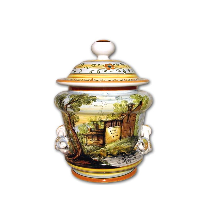 Vaso Paesaggio Policromo