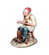 "Cobbler" in Capodimonte Porcelain