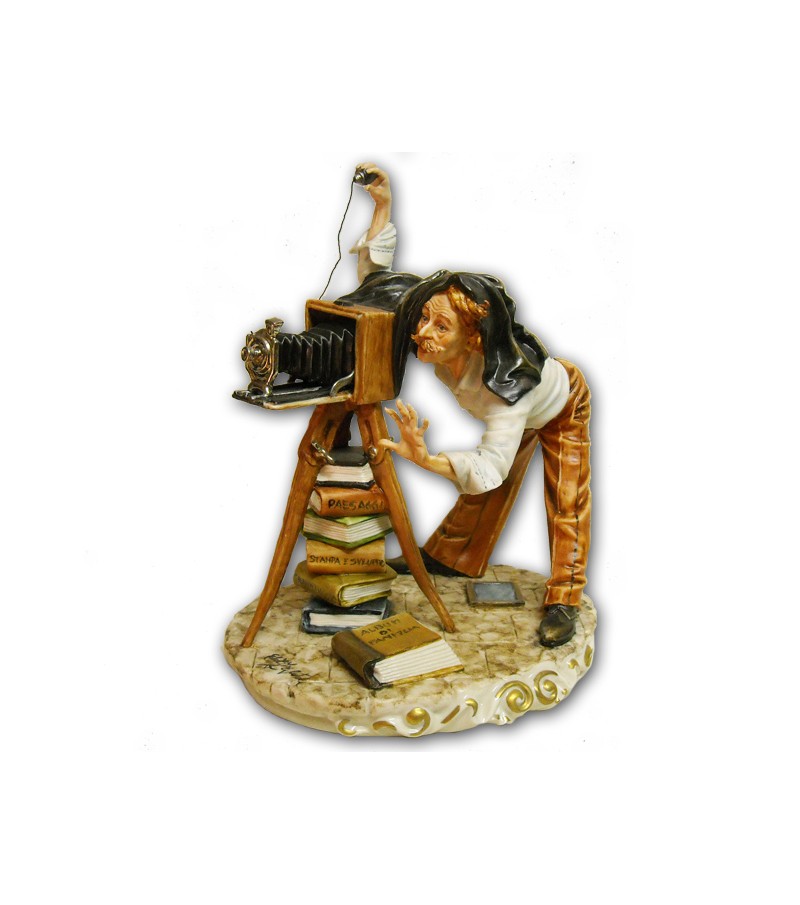 "Photographer" in Capodimonte Porcelain