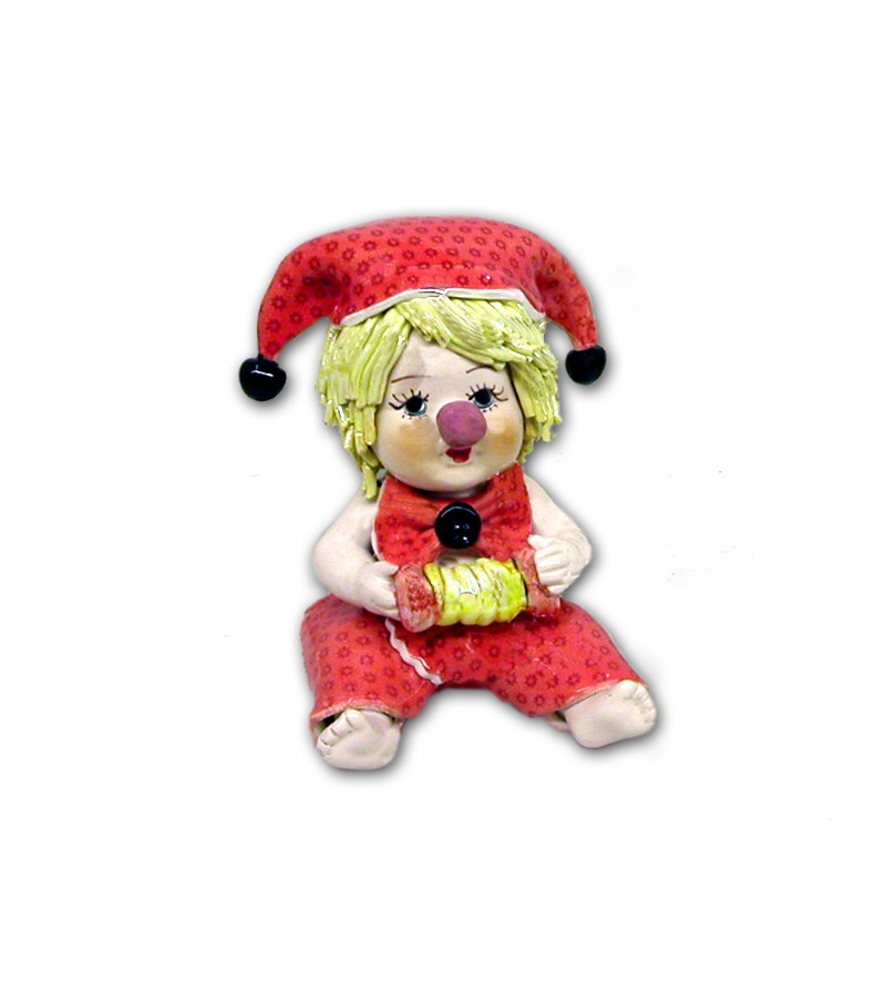 Clown Neonato in Ceramica