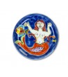 Hand-painted pottery plate