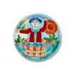 Hand-painted pottery plate