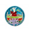 Hand-painted pottery plate
