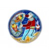 Hand-painted pottery plate