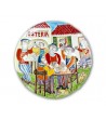 Piatto in Ceramica raffigurante "La Festa"