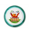 Hand-painted pottery plate