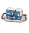 "Itaca" Ceramic Salt / Pepper with Tray