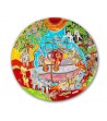 Hand-painted pottery plate