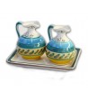 "Naxos" Ceramic Oil/Vinegar with Tray