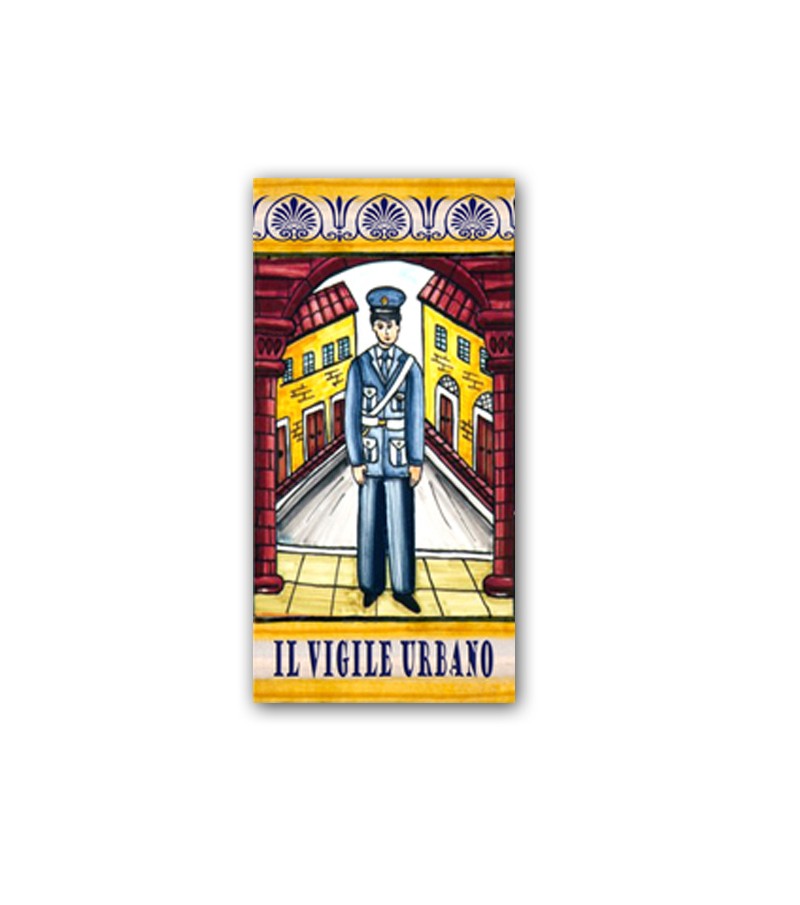 Ceramic Tile the Policeman