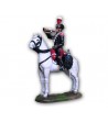Carbineer on horseback made in tin-based alloy