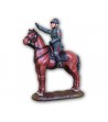 Mussolini on horseback made in tin-based alloy
