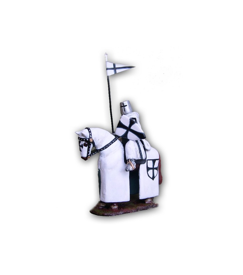 Teutonic soldier on horseback made in tin-based alloy