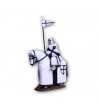 Teutonic soldier on horseback made in tin-based alloy