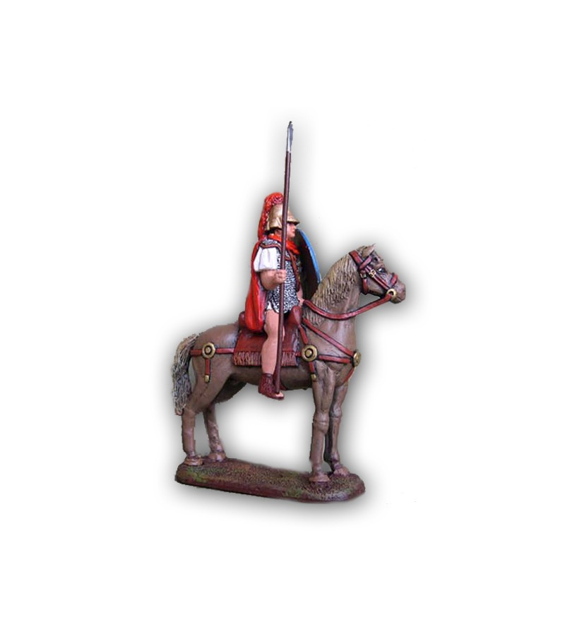 Roman soldier on horseback made in tin-based alloy