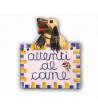 Quadretto in Ceramica Attenti al Cane