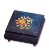Musical Wood Box Inlay Flowers
