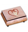 Scatola Musicale in Legno Intarsio Cuore