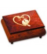 Scatola Musicale in Legno Intarsio Cuore