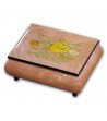 Scatola Musicale in Legno Intarsio Fiori