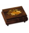 Scatola Musicale in Legno Intarsio Mandolino