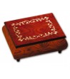 Scatola Musicale in Legno Intarsio Cornice