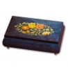 Scatola Musicale in Legno Intarsio Fiori
