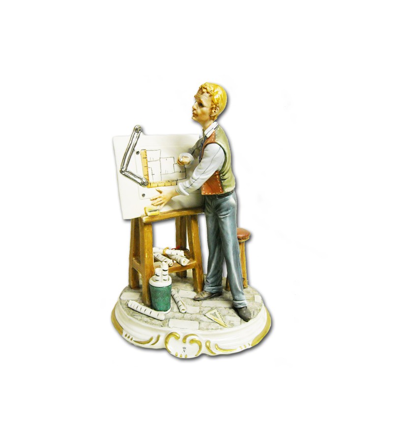 "Architect" in Capodimonte Porcelain
