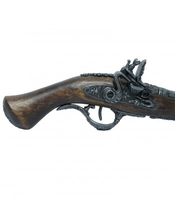 detail of a gun butt