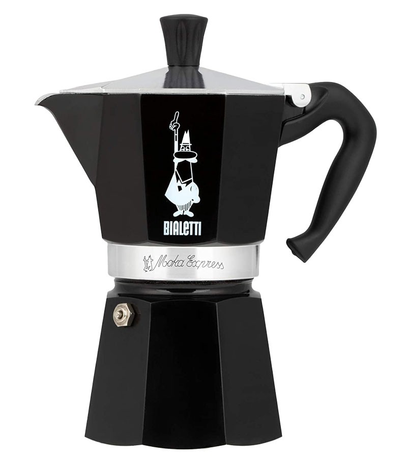 Caffettiera espresso classica colore nero