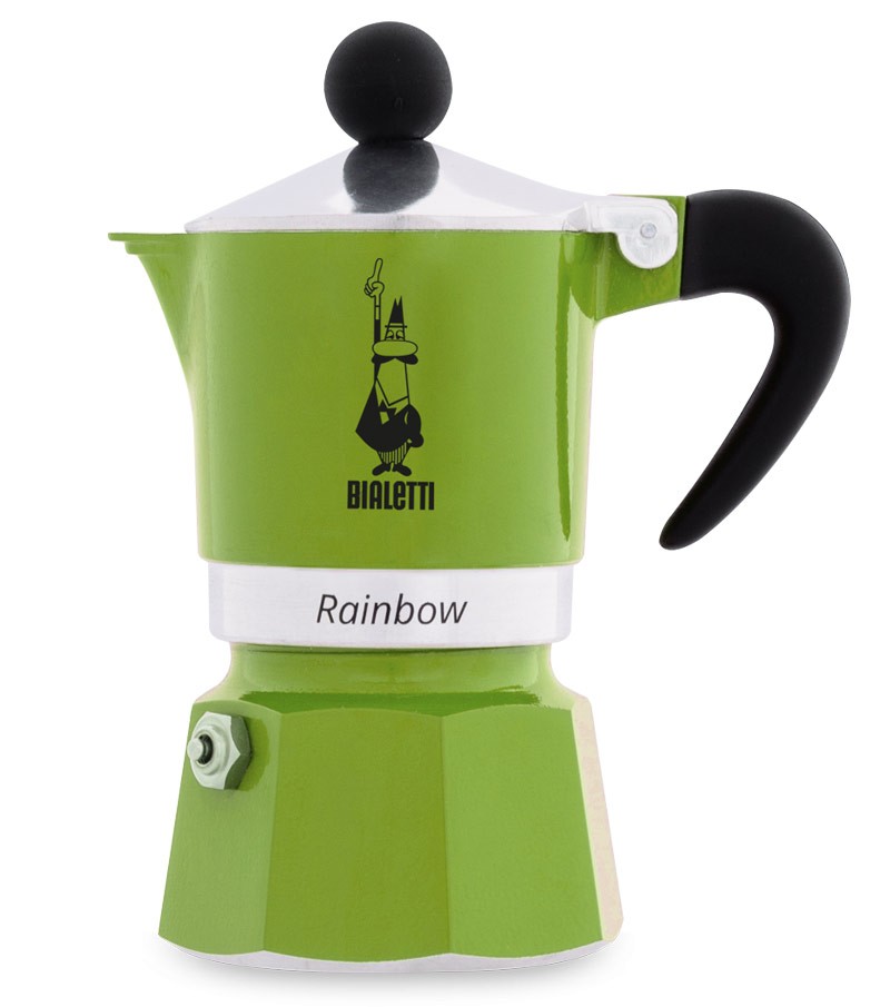 Caffettiera espresso modello Rainbow verde