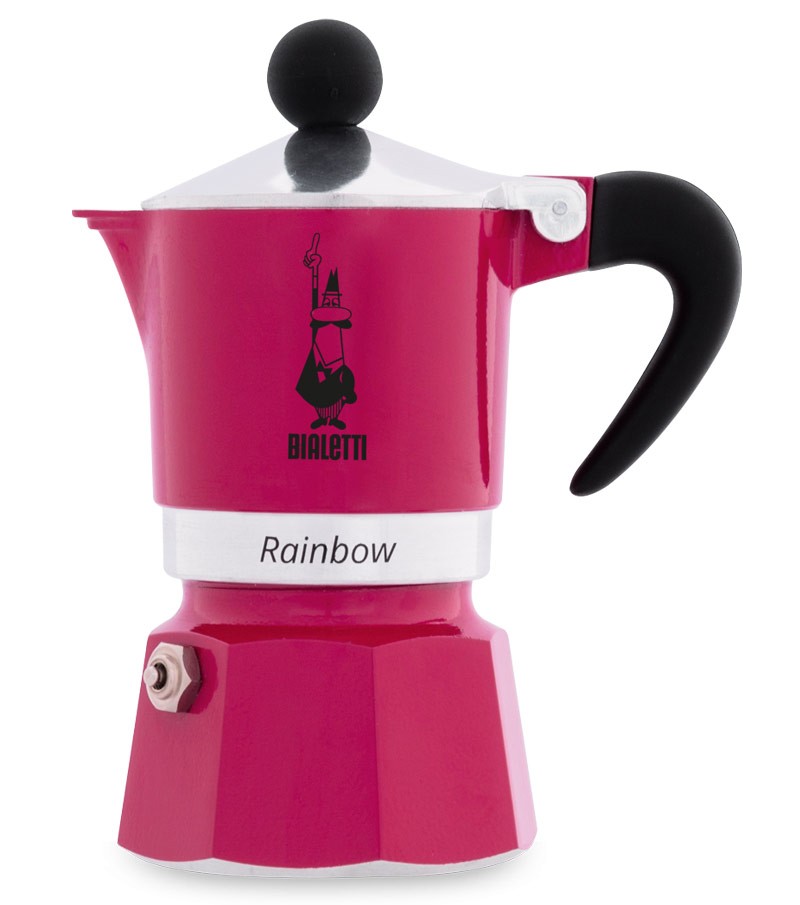 Caffettiera espresso modello Rainbow fucsia