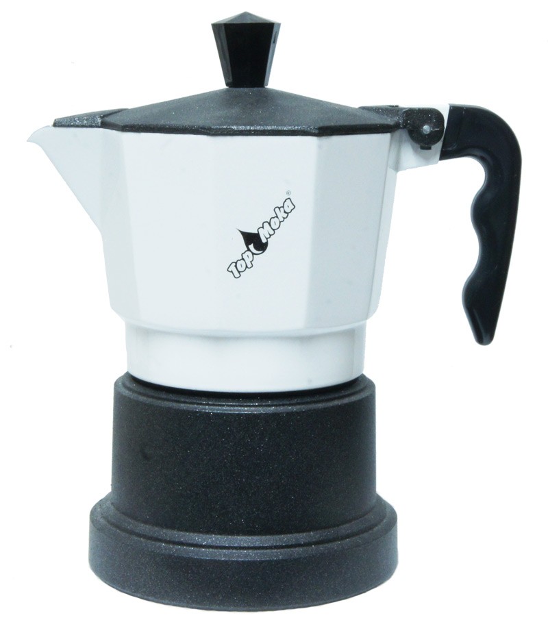 Caffettiera Espresso Classica Colore Bianco Nero