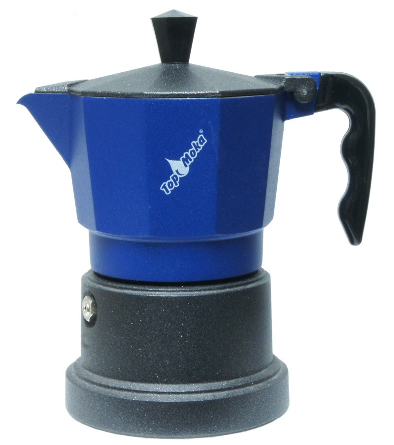 Caffettiera Espresso Classica Colore Blu Nero