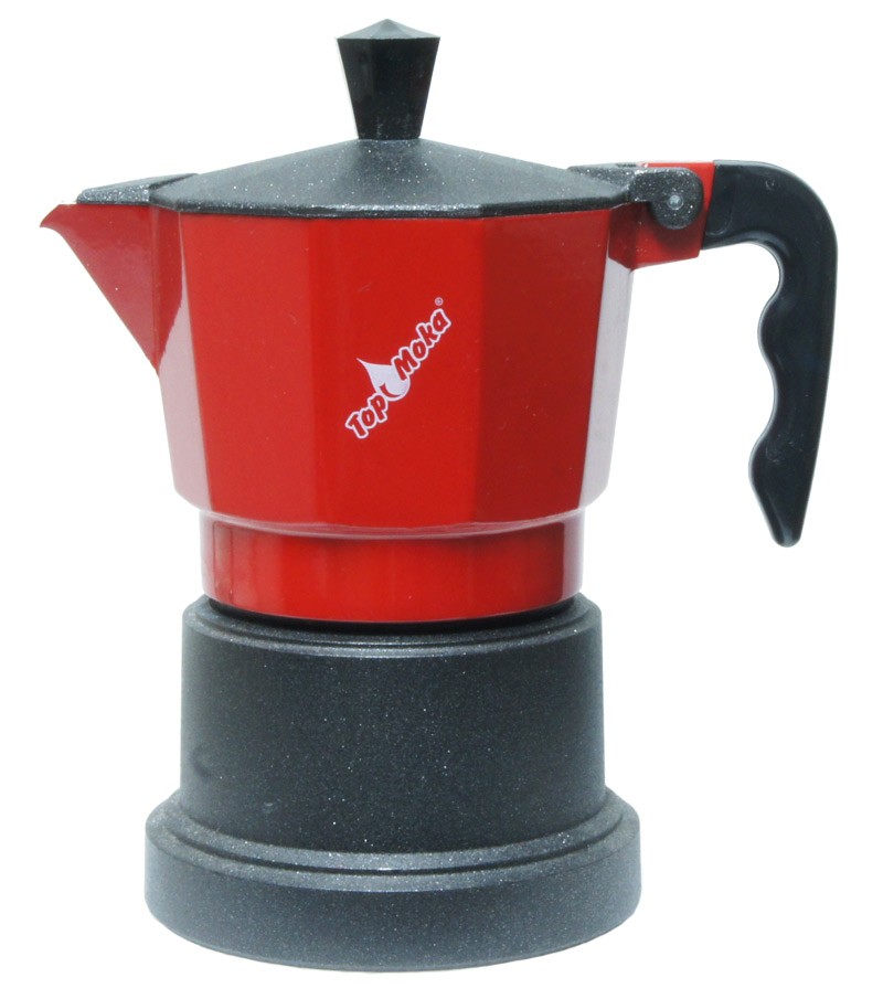 Caffettiera Espresso Classica Colore Rosso Nero