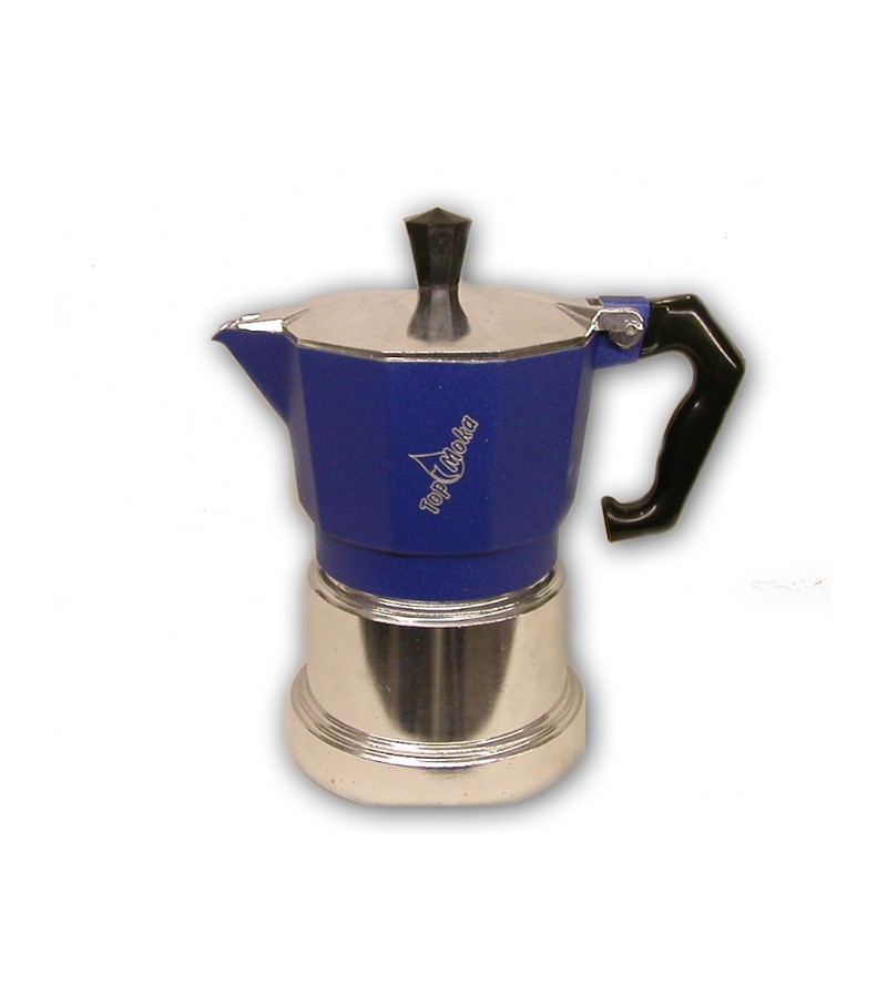 Caffettiera Espresso Classica Colore Blu Grigio