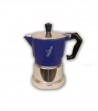 Caffettiera Espresso Classica Colore Blu Grigio