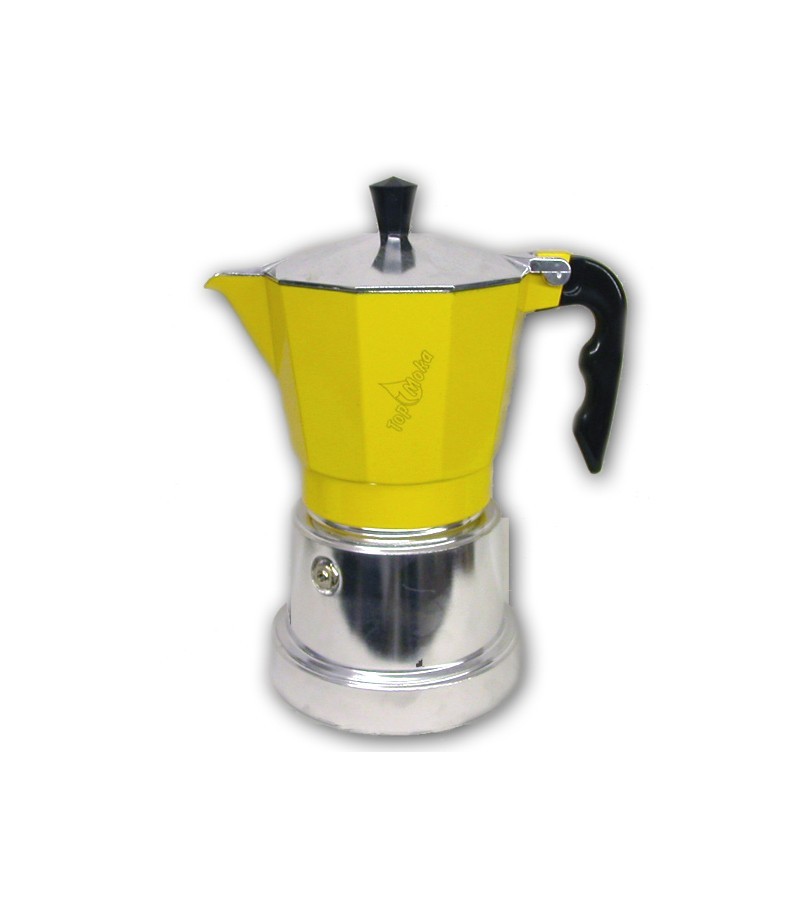 Espresso Coffee Maker Color Yellow Grey