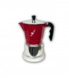 Caffettiera Espresso Classica Colore Rosso Grigio