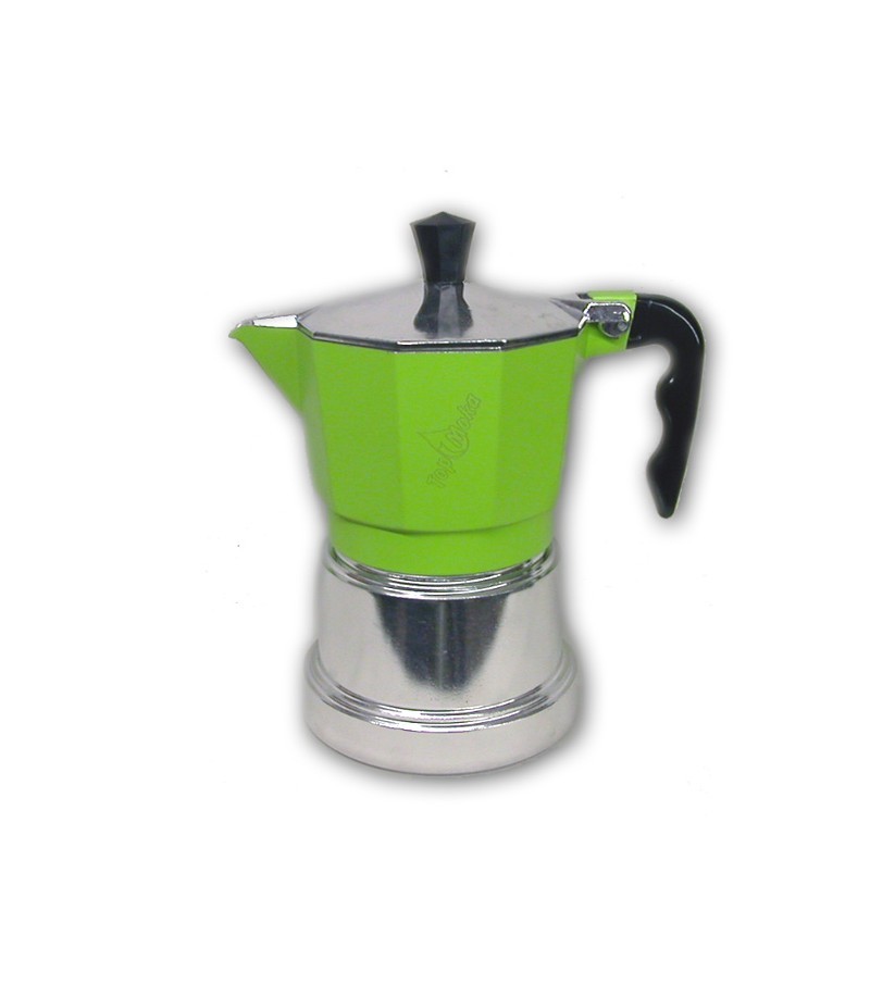Caffettiera Espresso Classica Colore Verde Grigio