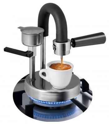 Caffettiera Espresso Kamira mentre fa il caffe