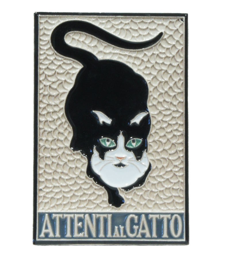 Piastrella in Ceramica "Attenti al Gatto"