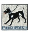 Piastrella in Ceramica "Attenti al Cane"