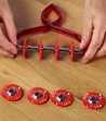 Detailed Red pasta cutter Pastabike wheels