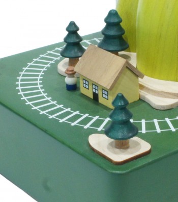 Carillon in legno treno e casetta