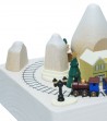 Carillon in legno treno e natale
